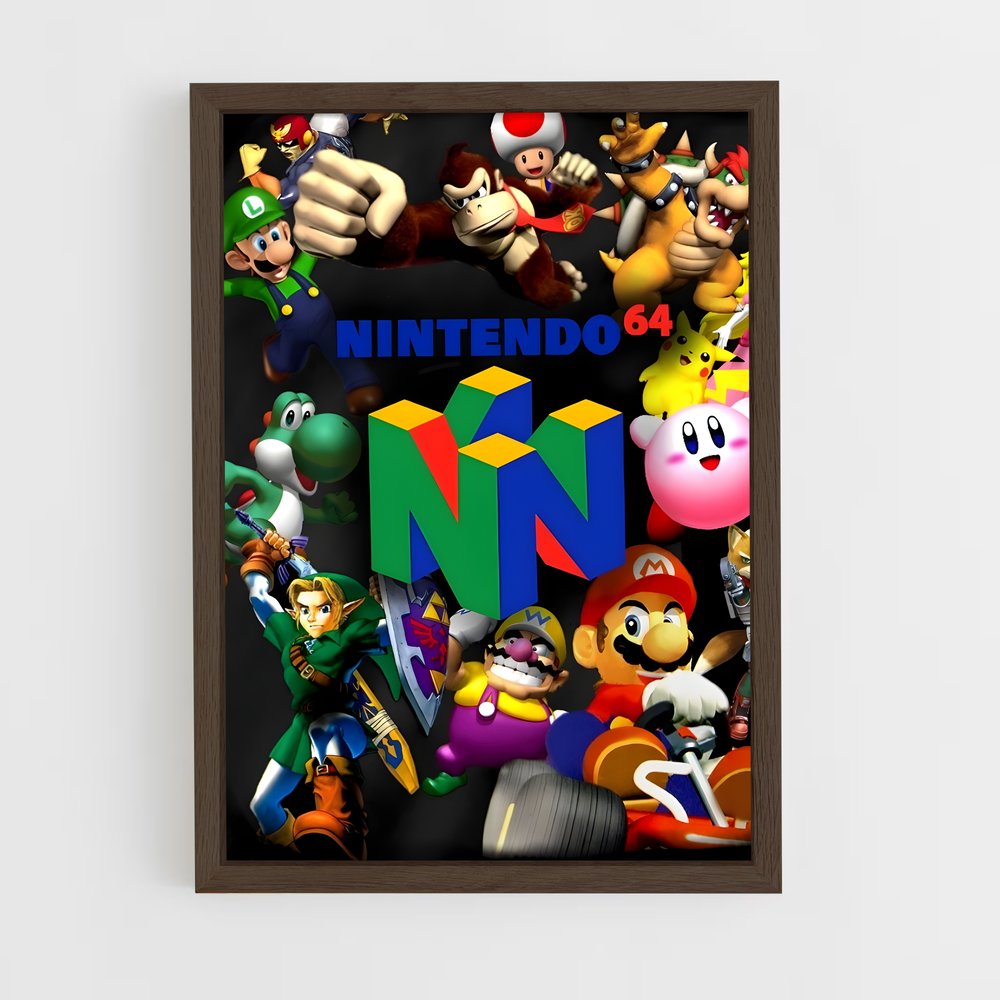 Poster N64 Nostalgia – affiche Consoles (vue 5)